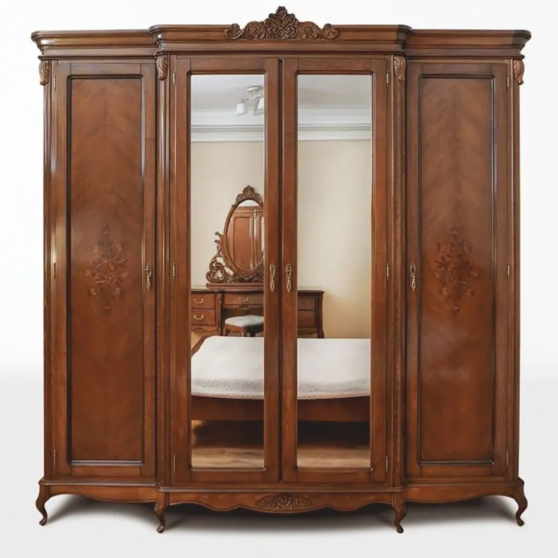 Casa Padrino armoire de chambre baroque de luxe marron 235,2 cm - Meubles de chambre baroque Saisonangebot
