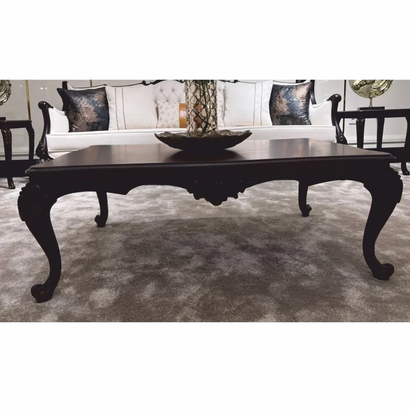 Casa Padrino table basse baroque de luxe marron foncé 120 cm - Meubles baroques Preis Gesenkt