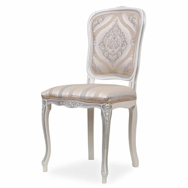 Beliebt Casa Padrino chaise de salle à manger baroque de luxe beige / gris / blanc - Meubles baroques
