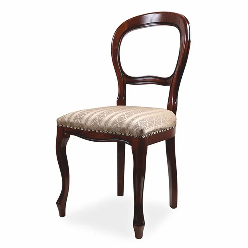 Highlight Casa Padrino Chaise de Salle à Manger Baroque de Luxe Or / Marron Foncé H. 97 cm - Meubles de Salle à Manger