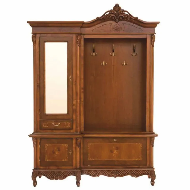 Sonderaktion Casa Padrino armoire garde-robe baroque de luxe marron 162 x 45 x H. 230 cm - Meubles d'armoire baroque