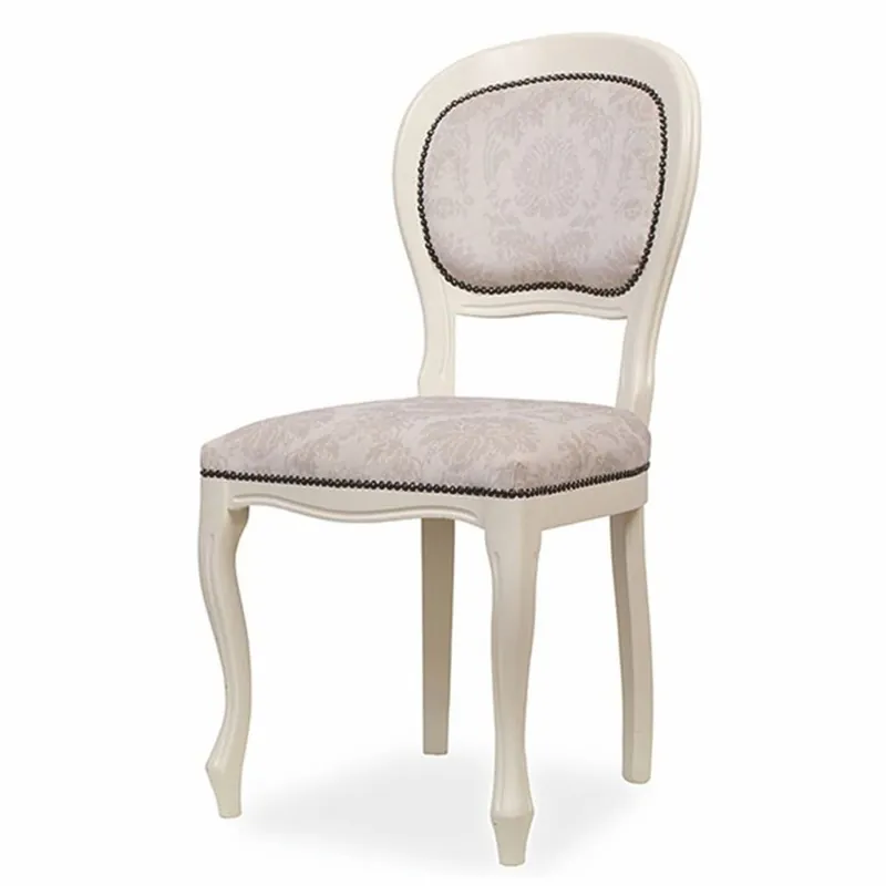 Casa Padrino Chaise de Salle à Manger Baroque de Luxe Gris / Crème H. 101 cm - Meubles de Salle à Manger Aktuell