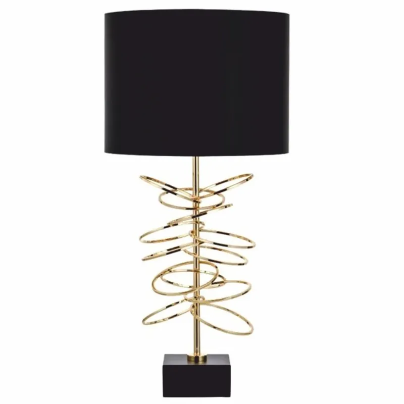Online Kaufen Casa Padrino lampe de table de luxe or / noir H. 71 cm - Lampes de luxe