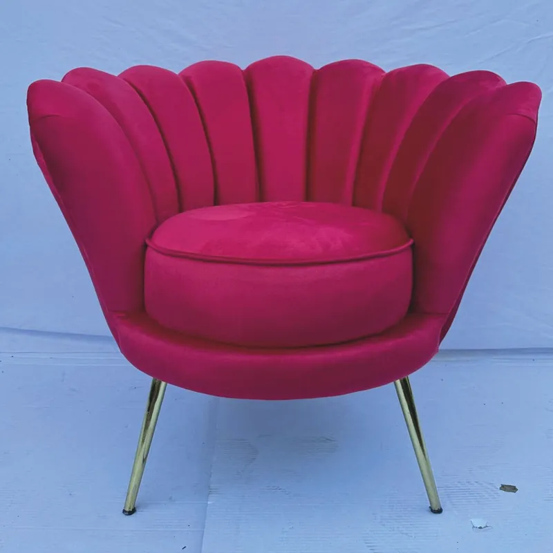 Highlight Casa Padrino fauteuil design de luxe bordeaux rouge / or - Meubles de luxe