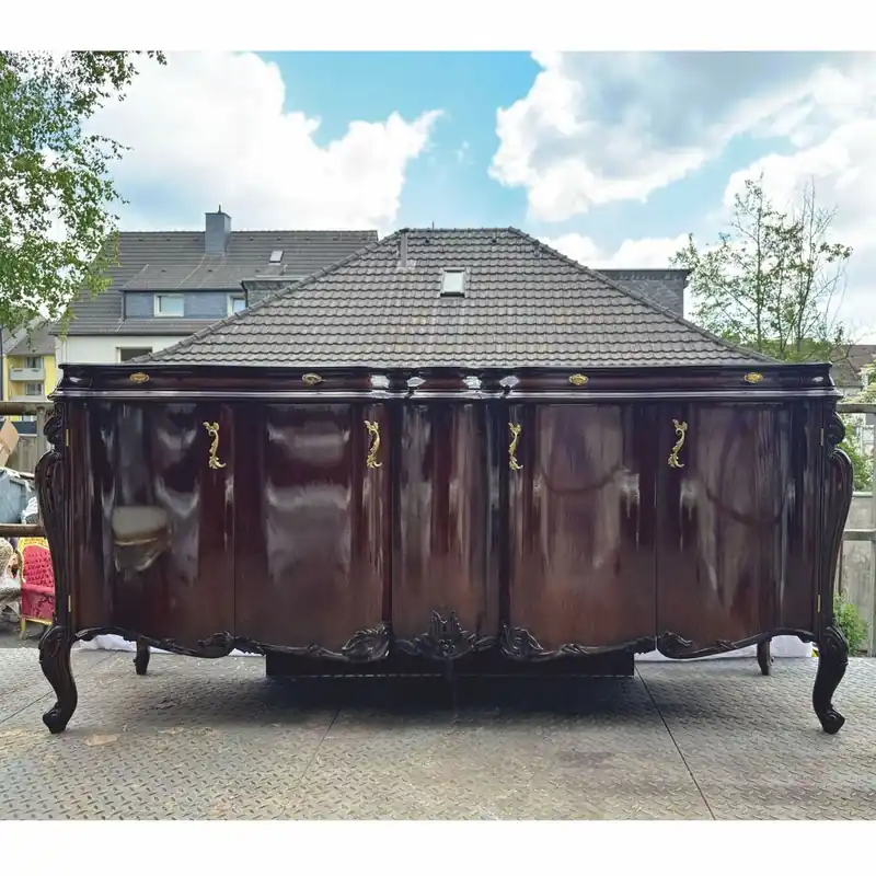 Casa Padrino buffet baroque de luxe avec 4 portes marron foncé 240 cm - Meubles baroques Sale
