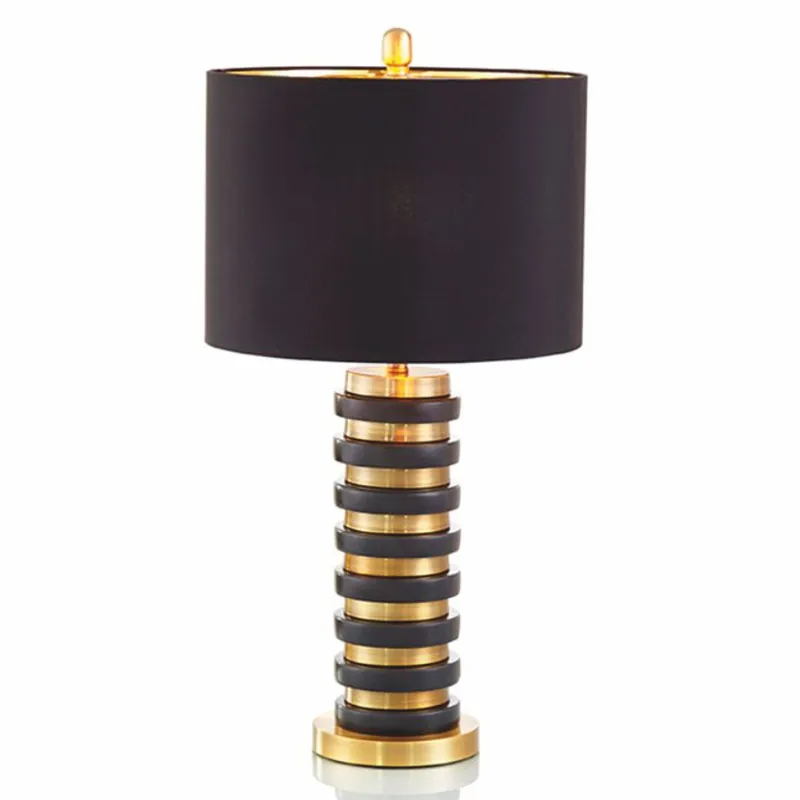 Rabatt Casa Padrino lampe de table de luxe laiton / noir H. 65 cm - Lampes de luxe