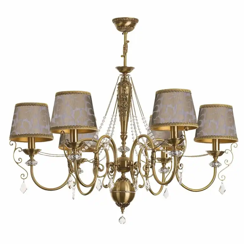 Angebot Casa Padrino lustre baroque de luxe laiton en cristal laiton avec patine / argent / beige / or Ø 95 x H. 80 cm