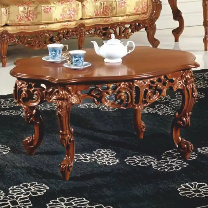 Casa Padrino table basse baroque de luxe marron 103 cm - Meubles baroques - Fabriqué en Italie Sofort Bestellen