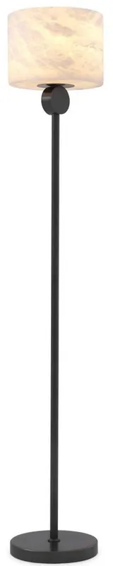 Billig Casa Padrino lampada da terra di lusso bronzo / alabastro Ø 30 x A. 171 cm - Lampada da terra moderna con paralume rotondo in alabastro - Luci di Lusso