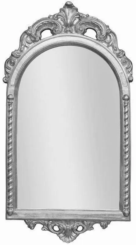 Casa Padrino specchio barocco argento 51 x 5 x A. 93 cm - Elegante specchio da parete in stile barocco - Mobili Barocchi Preisknaller