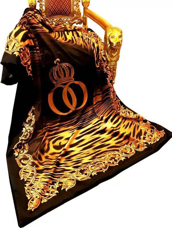 Saisonangebot Coperta di lusso Pompöös di Casa Padrino Corona barocca e fiamma di Harald Glööckler con strass