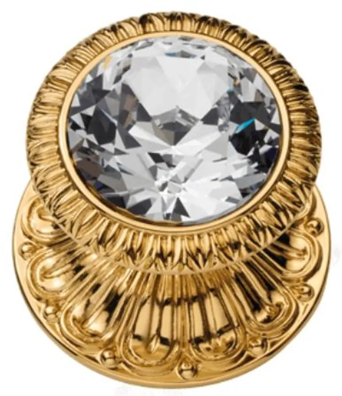 Neue Kollektion Casa Padrino set pomolo per porta barocco di lusso Ø 8 x A. 7,2 cm - Diversi Colori - 2 Maniglie rotonde con vetro cristallo Swarovski - Qualità di Lusso - Fatto in Italia