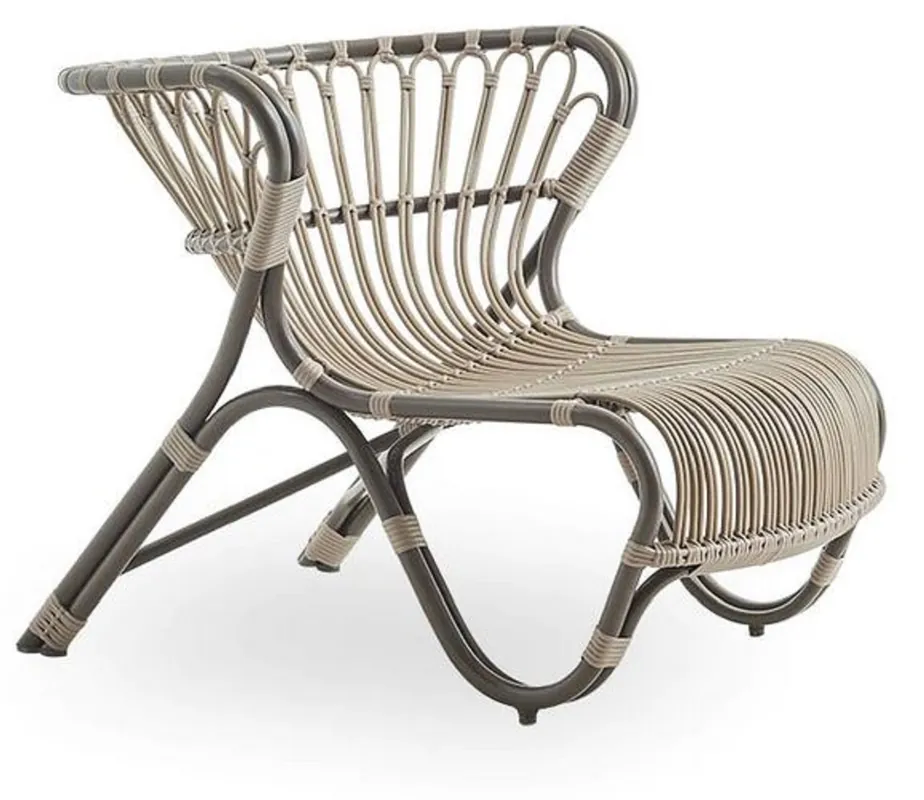 Mega-Angebot Casa Padrino poltrona da giardino di lusso moka / beige 79 x 92 x A. 68 cm - Poltrona da giardino e patio resistente alle intemperie - Mobili da Giardino e Patio - Qualità di Lusso