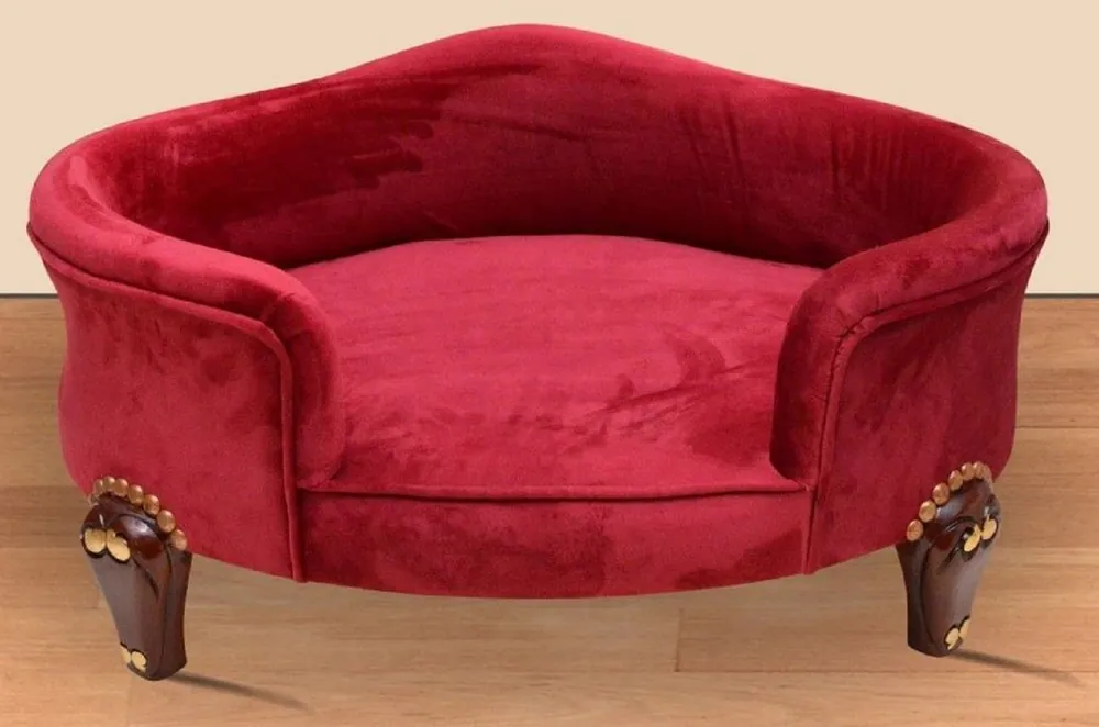 Casa Padrino letto per cani barocco bordeaux rosso reale / marrone / oro - Mobili per cani barocchi - Mobili per animali barocchi - Mobili per animali in stile barocco Jetzt Bestellen
