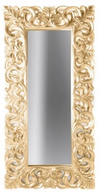 Nur Heute Casa Padrino specchio barocco oro antico 90 x 5 x A. 180 cm - Specchio rettangolare da parete in stile barocco - Specchio guardaroba - Specchio soggiorno - Mobili Barocchi