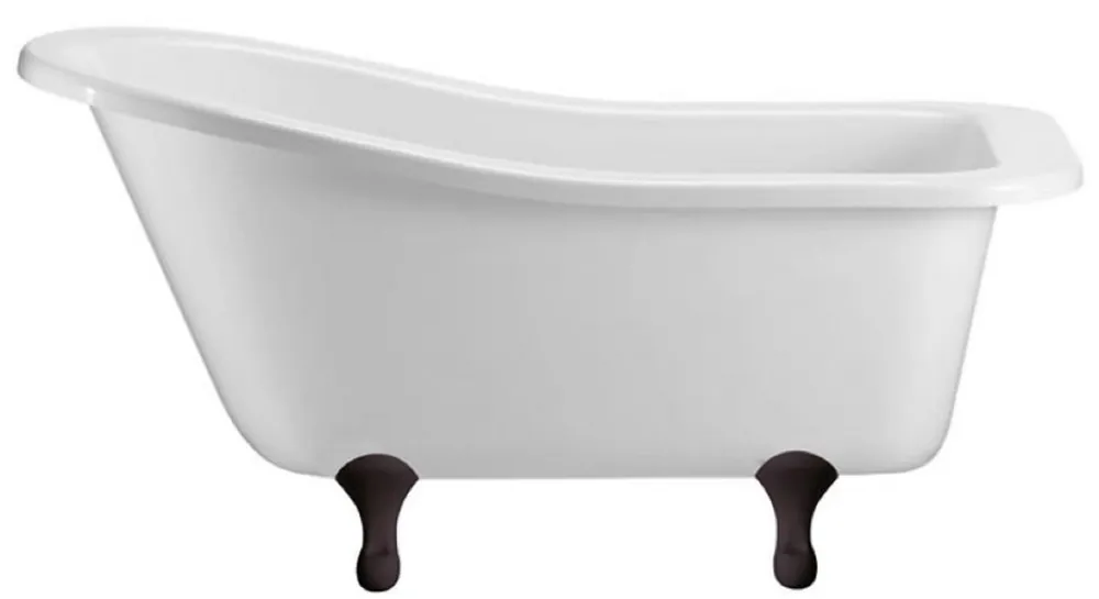 Preis Gesenkt Casa Padrino vasca da bagno Art Nouveau di lusso bianco / nero 150 x 75 x A. 78 cm - Vasca da bagno indipendente retrò in acrilico - Mobili da bagno retrò