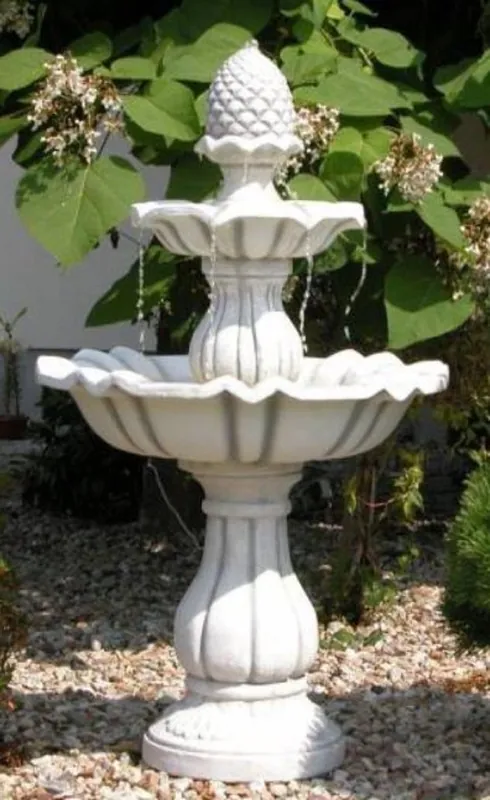 Casa Padrino fontana barocco grigio Ø 79 x A. 141 cm - Magnifica Fontana Decorativa da Giardino - Accessori Decorativi da Giardino Barocco e Art Nouveau Top-Preis
