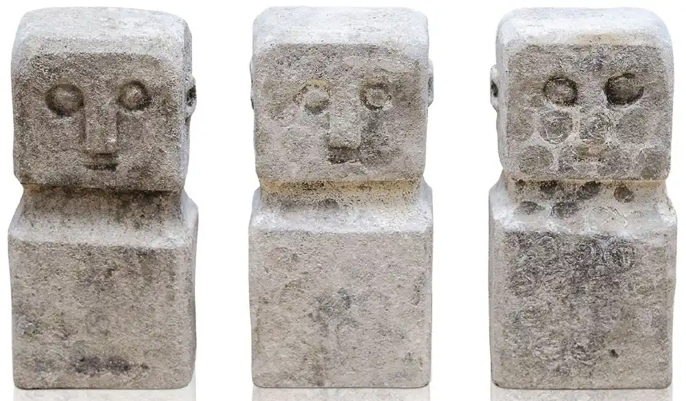 Casa Padrino set di 10 statue in pietra naturale decorative in stile antico di lusso - Figure in pietra - Sculture in pietra - Decorazione da scrivania - Decorazione soggiorno - Mobili di lusso Ausverkauf