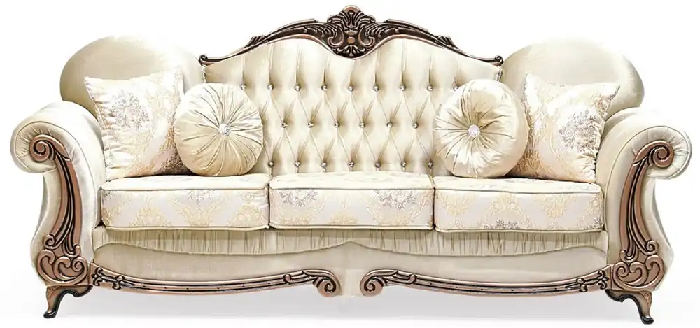 Casa Padrino divano barocco di lusso oro / rame - Magnifico divano da soggiorno con motivo elegante e strass - Mobili da soggiorno in stile barocco - Mobili barocchi - Nobili e Magnifici Mega-Angebot