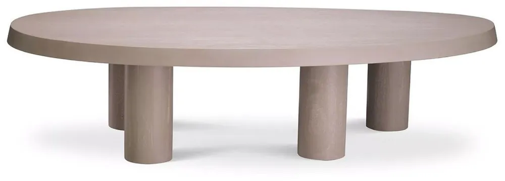 Casa Padrino tavolo da salotto di lusso beige 149 x 78,5 x A. 35 cm - Tavolino in legno massiccio - Mobili soggiorno - Mobili in legno massiccio - Mobili di lusso - Arredamento di lusso Schnäppchen