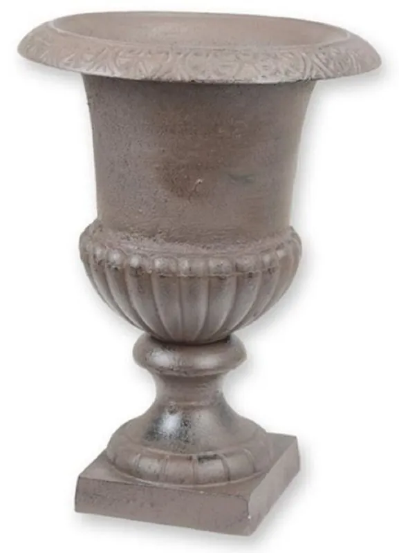 Casa Padrino vaso di fiori decorativo da giardino barocco marrone A. 43 cm - Magnifico vaso per piante in stile barocco - Accessori per la decorazione di giardini e terrazze barocchi Kracherpreis