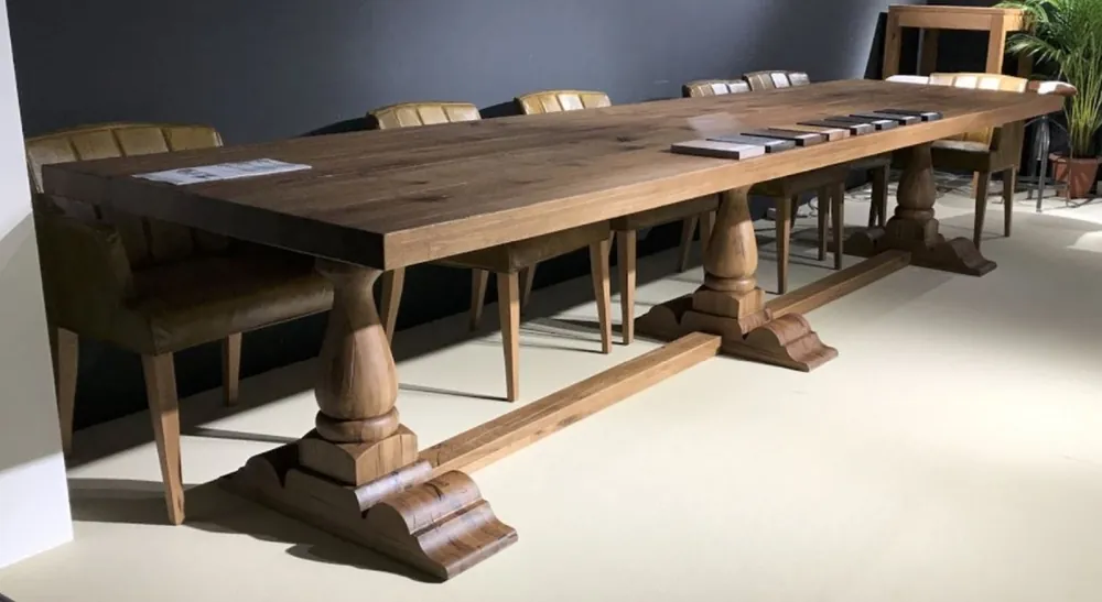 Markenware Casa Padrino tavolo da pranzo in stile country marrone - Diverse Dimensioni - Tavolo da cucina rustico - Mobili rustici per sala da pranzo - Mobili per sala da pranzo in stile country