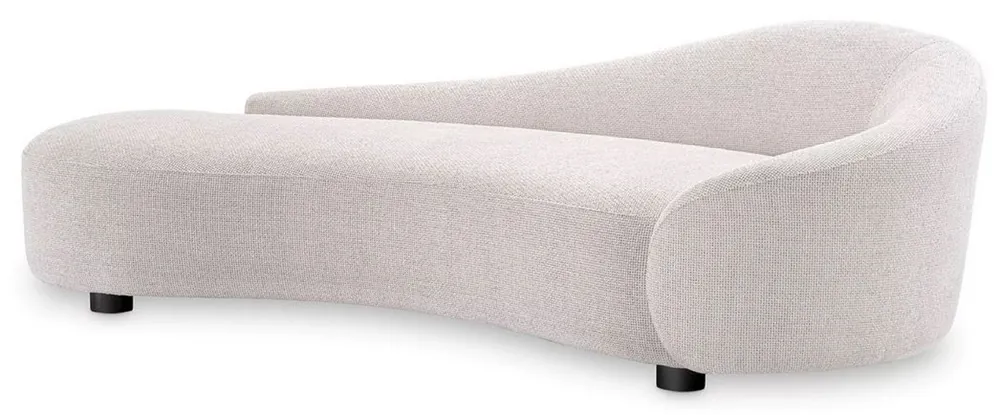 Casa Padrino divano lusso bianco / nero 230 x 113 x A. 70 cm - Divano soggiorno curvo - Mobili da soggiorno - Arredi da soggiorno - Mobili di lusso - Arredi di lusso - Di Lusso mobili Jetzt Bestellen