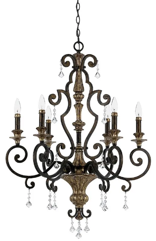 Angebot Casa Padrino lampadario barocco in cristallo bronzo / oro antico Ø 71 x A. 96,5 cm - Magnifico lampadario in stile barocco - Lampadari soggiorno e hotel - Mobili barocchi - Luci barocche