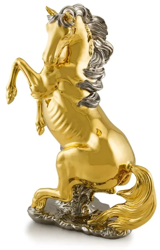Highlight Casa Padrino figura decorativa in ceramica di lusso cavallo 50 x 26 x A. 70 cm - Scultura in ceramica fatta e dipinta a mano - Figura animale in ceramica - Figure decorative di lusso