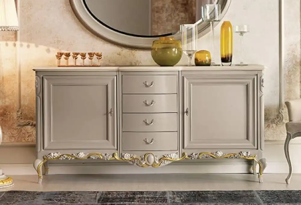 Casa Padrino credenza barocco di lusso grigio / marrone / crema / oro - Armadio fatto a mano in legno massello - Mobili barocchi - Mobili di lusso in stile barocco - Fatto in Italia Aktuell