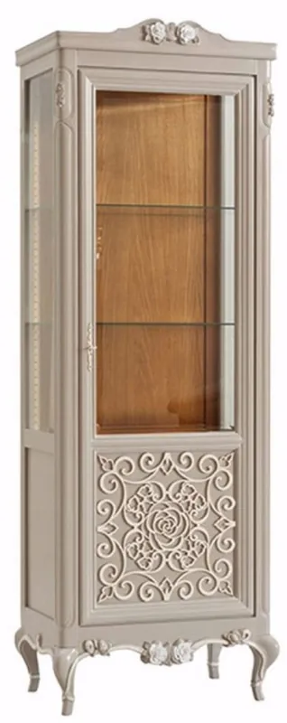 Online Kaufen Casa Padrino vetrina barocco di lusso grigio / crema / marrone - Vetrina fatto a mano stile barocco italiano - Mobili barocchi italiani - Mobili stile barocco - Qualità di Lusso - Fatto in Italia