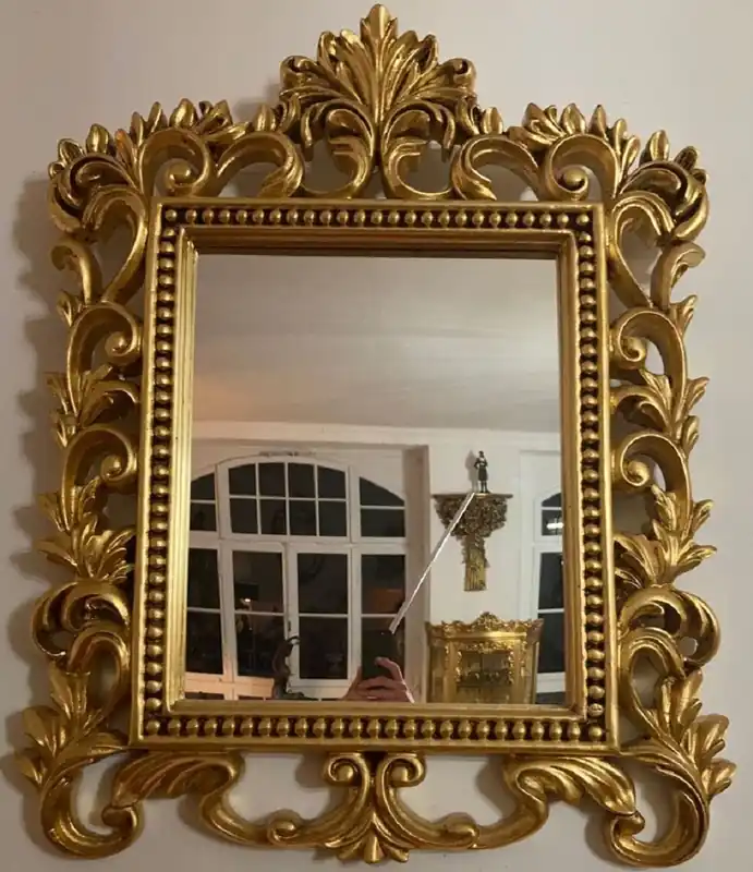 Casa Padrino specchio barocco oro - Magnifico specchio da parete con decorazioni eleganti - Specchio barocco da guardaroba - Specchio da parete barocco - Mobili barocchi - Nobile e Magnifico Expressversand