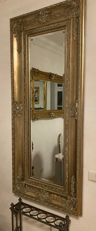 Begrenztes Angebot Casa Padrino specchio barocco oro - Specchio da parete rettangolare decorazioni eleganti - Specchio da parete barocco - Specchio barocco da guardaroba - Mobili in stile barocco - Mobili barocchi