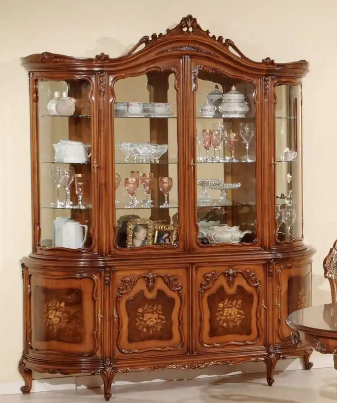 Casa Padrino vetrina barocco di lusso marrone - Vetrina fatto a mano stile barocco italiano con 8 ante - Mobili stile barocco - Mobili barocchi italiani - Qualità di Lusso - Fatto in Italia Nur Für Kurze Zeit