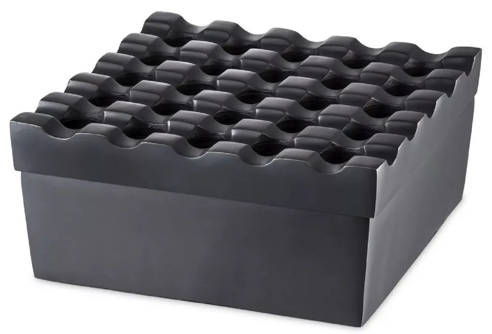 Mega-Angebot Casa Padrino posacenere di lusso canna di fucile-bronzo 20 x 20 x A. 9 cm - Posacenere quadrato in alluminio con coperchio - Accessori decorativi di lusso - Accessori hotel e ristoranti