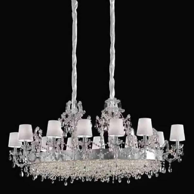 Heißes Angebot Casa Padrino lampadario barocco di lusso in vetro cristallo argento / bianco 150 x 85 x A. 68 cm - Lampadario veneziano - Lampadario castello - Lampadario palazzo - Qualità di Lusso - Fatto in Italia
