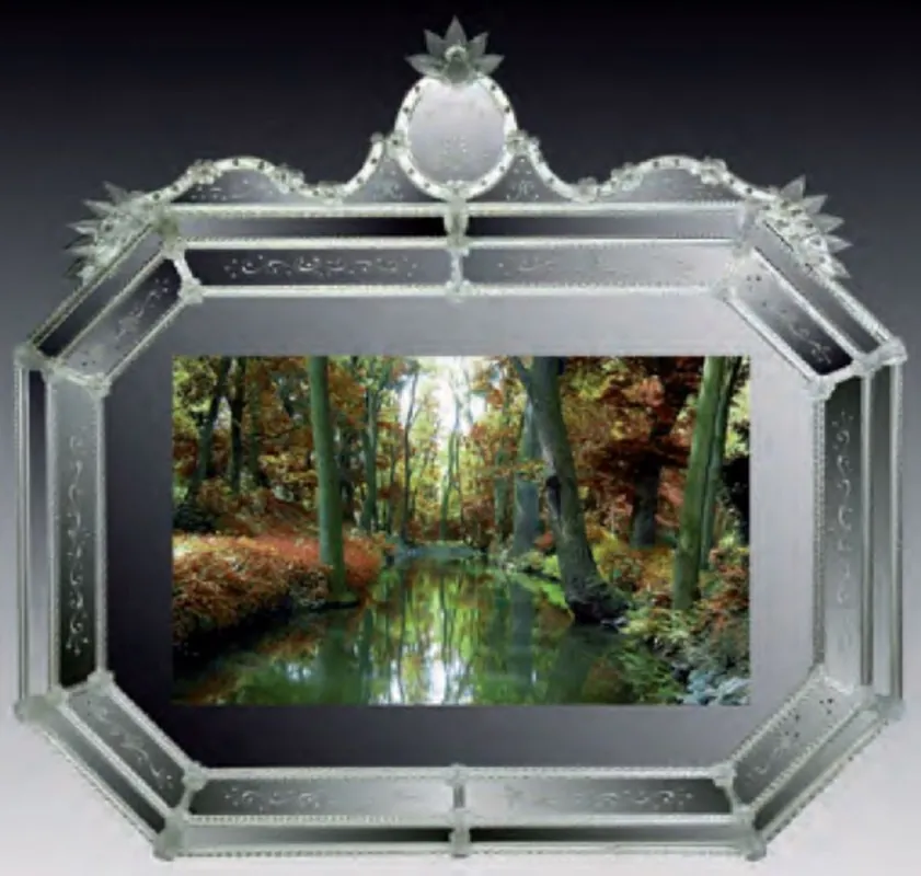Casa Padrino specchio barocco di lusso verde - Magnifico specchio da parete in stile veneziano con TV 46 pollici integrata - Mobili barocchi - Mobili di lusso stile barocco - Fatto in Italia Jetzt Kaufen