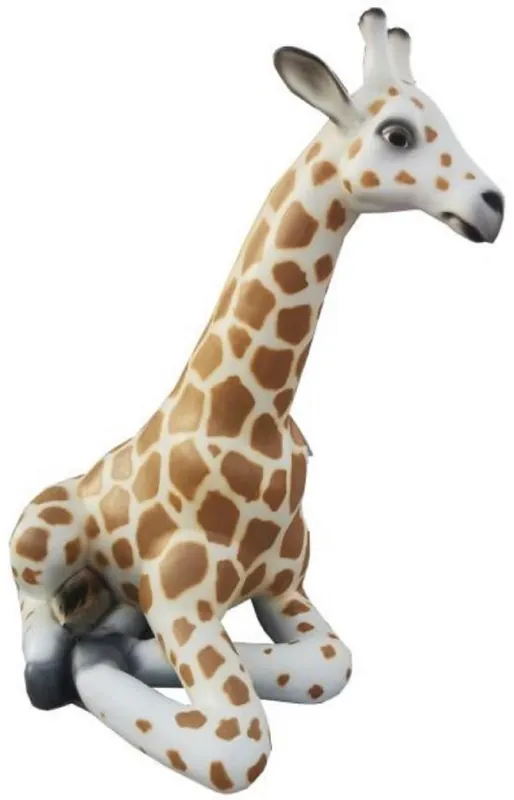 Direkt Vom Hersteller Casa Padrino scultura decorativa di lusso giraffa bianco / marrone / nero A. 80 cm - Grande figura decorativa - Figura animale XXL - Scultura decorativa XXL - Figura decorativa XXL - Figure XXL