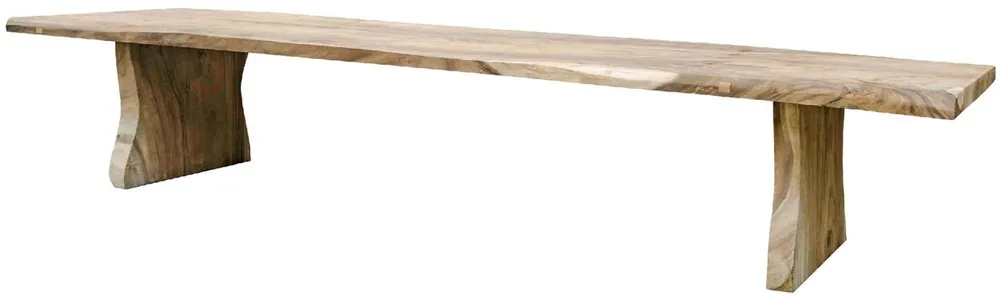 Bestpreis Casa Padrino tavolo da pranzo in stile country naturale 400 cm - Enorme tavolo da cucina rustico in legno massello - Mobili per sala da pranzo rustici - Mobili per sala da pranzo in stile country