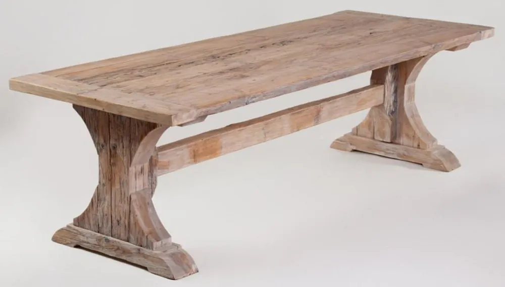 Versand Am Gleichen Tag Casa Padrino tavolo da pranzo in stile country naturale - Diverse Dimensioni - Tavolo della sala da pranzo rustico rettangolare - Mobili per sala da pranzo stile country rustici