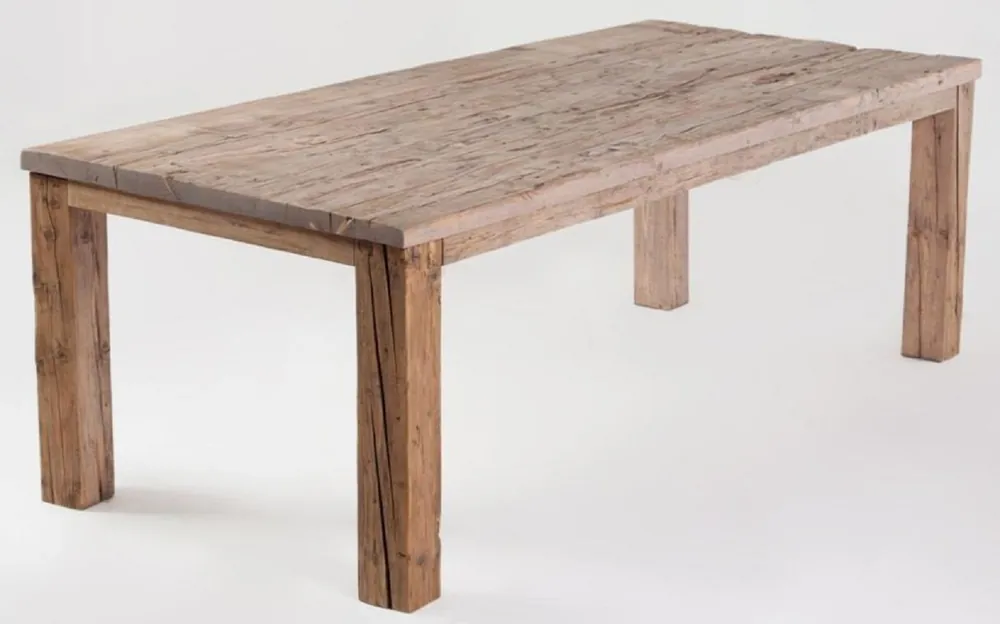 Direktkauf Casa Padrino tavolo da pranzo in stile country naturale - Diverse Dimensioni - Tavolo della sala da pranzo rustico rettangolare - Mobili per sala da pranzo stile country - Mobili rustici