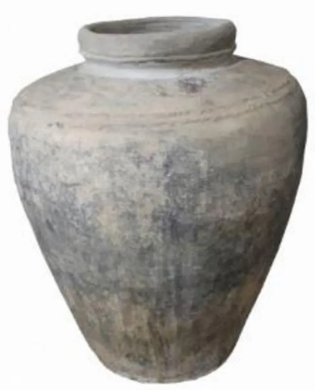 Garantierte Lieferung Casa Padrino vaso barocco di lusso in terracotta beige antico Ø 37 x A. 85 cm - Vaso per fiori in stile antico fatto a mano - Vaso per piante - Decorazione da giardino in stile barocco