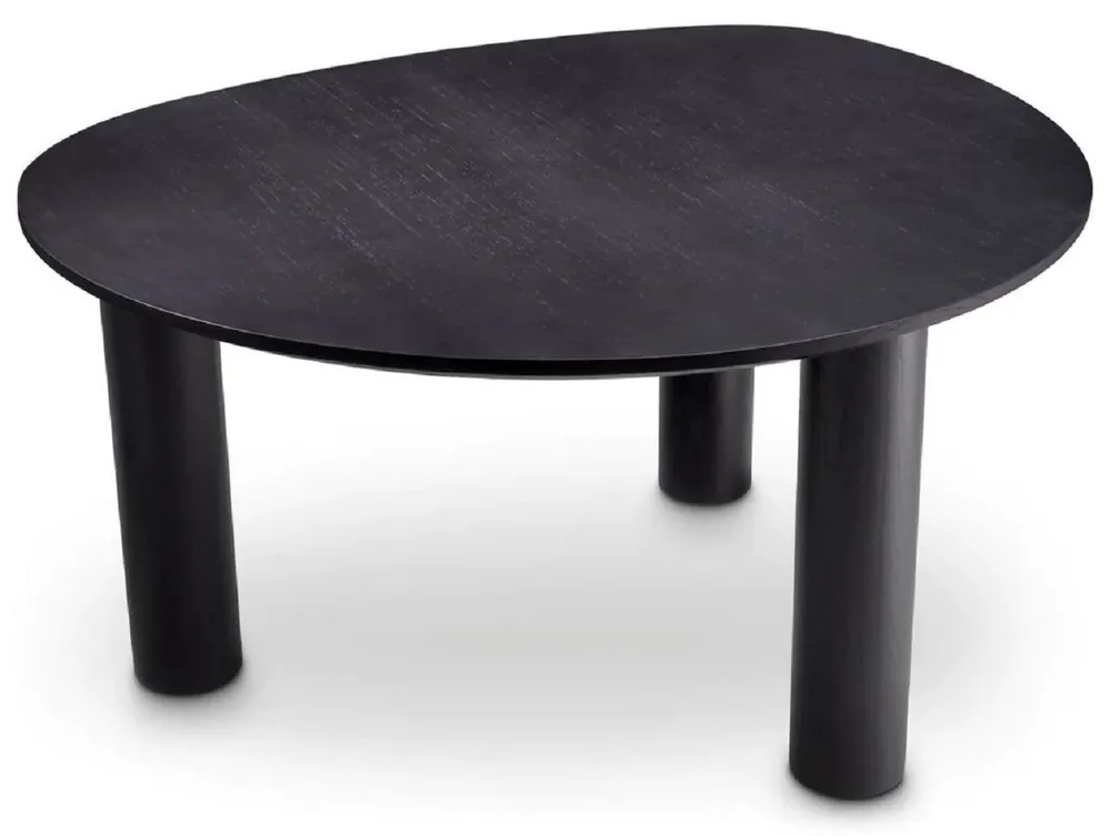 Casa Padrino tavolo da pranzo di lusso nero 149 x 128,5 x A. 77 cm - Tavolo da cucina in legno massello - Mobili sala da pranzo - Mobili di lusso - Arredamento di lusso Sofort Bestellen