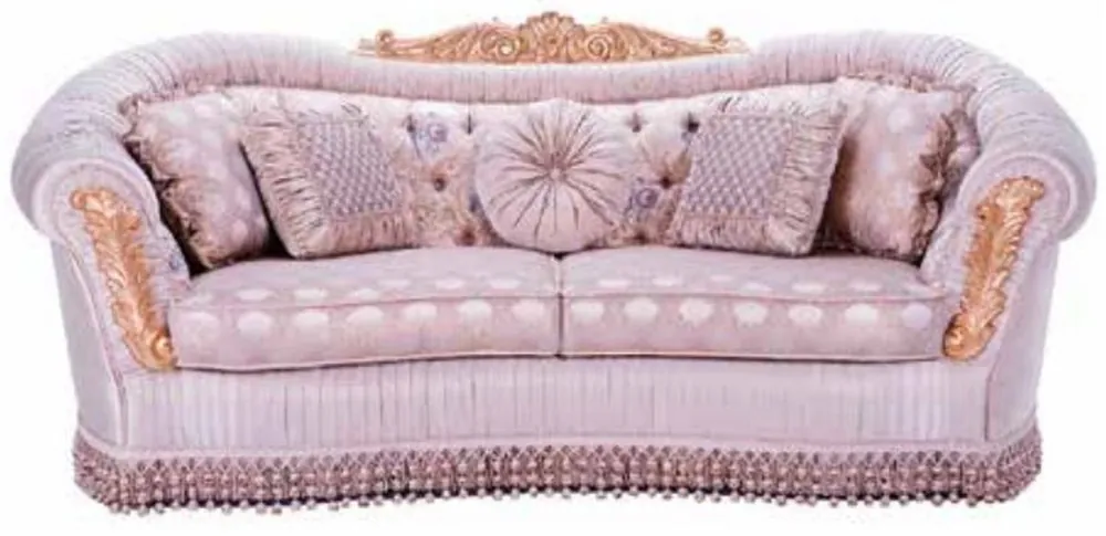 Casa Padrino divano barocco di lusso rosa - Magnifico divano da soggiorno - Mobili da soggiorno in stile barocco - Mobili di lusso in stile barocco - Nobile e Magnifico Heißes Angebot