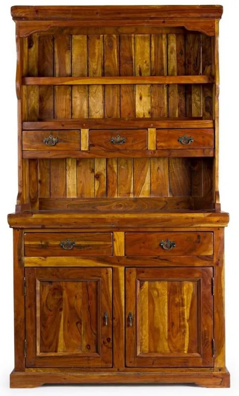 Mega-Angebot Casa Padrino armadio da pranzo in stile country marrone / naturale 107 x 45 x A. 190 cm - Armadio da cucina in legno massello - Mobili per sala da pranzo stile country - Arredamenti stile country