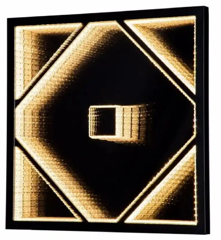 Sonderangebot Casa Padrino lampada da parete a LED di lusso nero 60 x 4 x A. 60 cm - Lampada da parete cristallo dimmerabile - Lampada da parete soggiorno - Lampade da parete di lusso