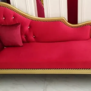 Solange Der Vorrat Reicht Casa Padrino chaise longue barocco di lusso rosso / oro - Chaise longue in legno massello fatto a mano con velluto pregiato e strass - Mobili barocchi - Nobile e Magnifico