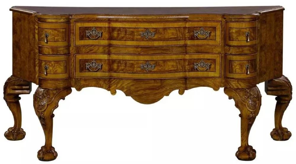 Casa Padrino credenza barocco di lusso marrone / marrone chiaro - Magnifico mobile in legno massello con 6 cassetti - Mobili di lusso in stile barocco - Mobili barocchi - Nobile e Magnifico Schneller Versand