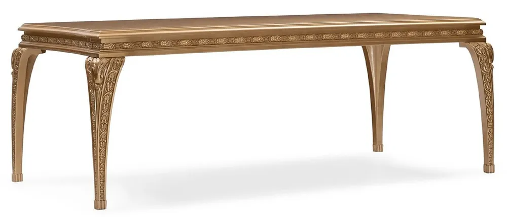 Neue Kollektion Casa Padrino tavolo da pranzo barocco di lusso oro - Tavolo da cucina rettangolare stile barocco - Mobili sala da pranzo barocco di lusso - Arredamento barocco