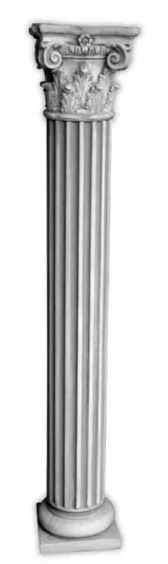 Casa Padrino pilastro barocco grigio 32 x 32 x A. 260 cm - Pilastro da giardino gigante barocco - Pilastro decorativa da giardino - Accessori decorativi per giardini e terrazze barocchi Knallerangebot